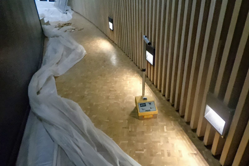 Recherche de fuite sur plancher bois