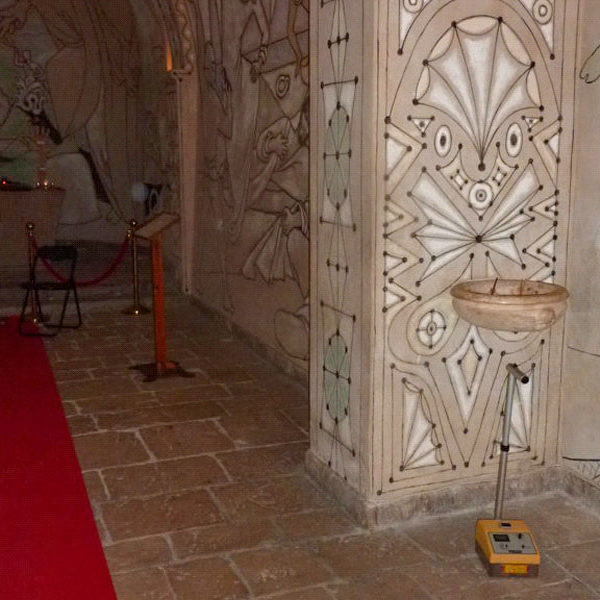 Mesure d’humidité dans un monument historique - Chapelle Jean Cocteau / Villefranche sur mer (06)
