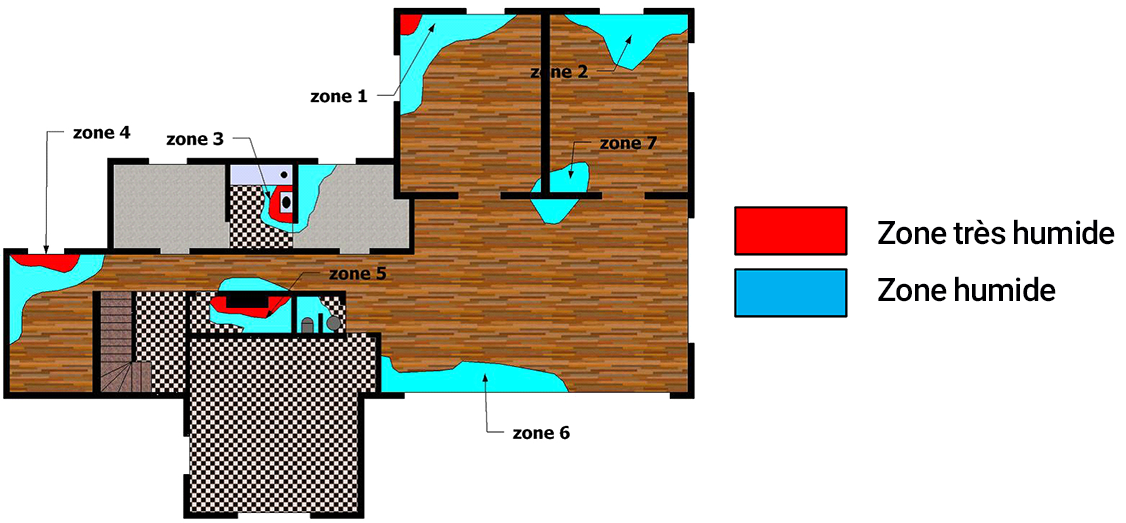 Cartographie d'humidité logement